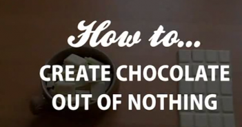 Stealing Chocolate How to create chocolate out of nothing - YouTube