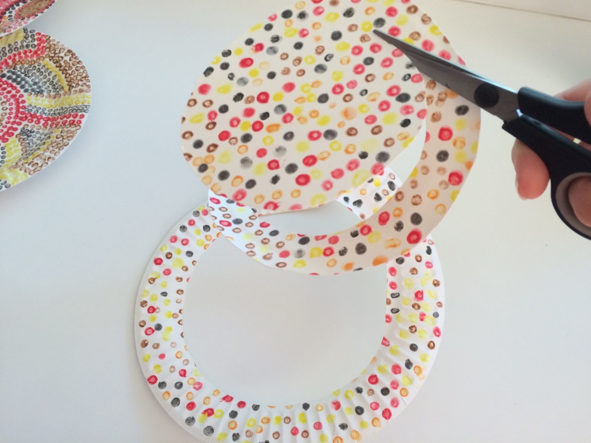 NAIDOC - Dot Painting Paper Plate Snake - School Mum