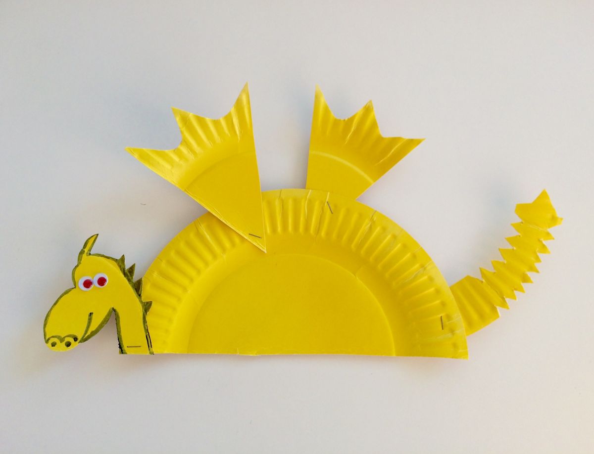 Make A Dragon Using Only A Paper Plate - Free Template - School Mum