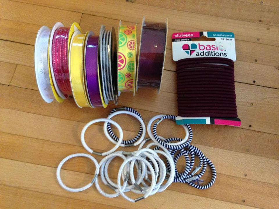 DIY School Ribbon Hair Ties - Kid Tested - School Mum